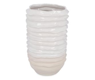 Yori fehér krém kerámia váza 36x56,5 cm
