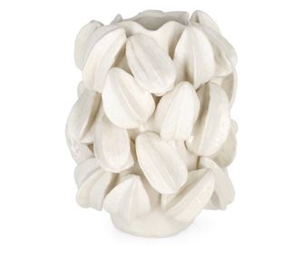 Fehér kerámia váza Carambola 24,5x24x31 cm