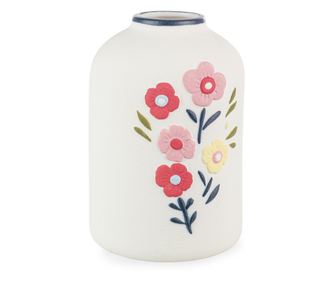 Floryn Πολύχρωμο Πορσελάνινο Ανθοδοχείο 12.8/13.5x19.2 εκ.