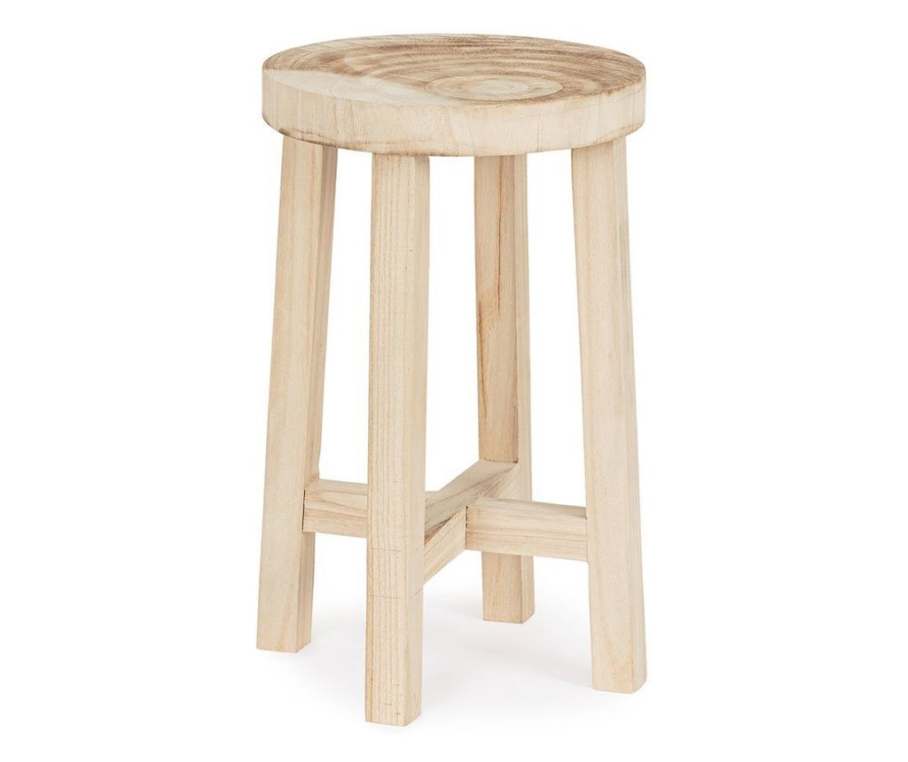 Komplet 2 mizic Yako iz naravnega lesa, 31x50 cm