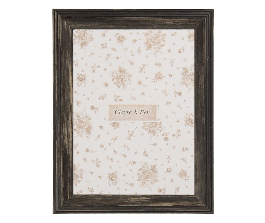 Rama foto masa mdf negru 19x1x24 cm, 15x20 cm