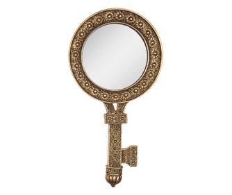 Oglinda perete polirasina aurie 13x2x25 cm