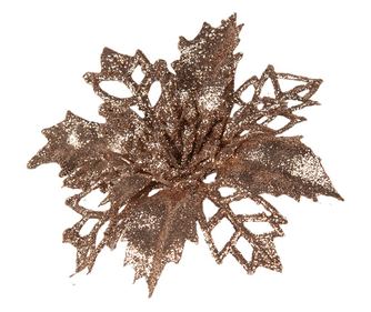 6 darabos réz karácsonyfadísz készlet, 9x2 cm