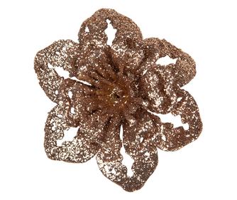 6 darabos réz karácsonyfadísz készlet, 6x2 cm