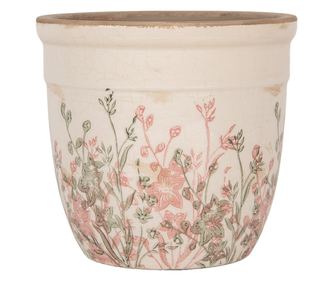 Šarena keramička posuda za cvijeće, 18x17 cm