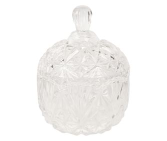 Prozirna staklena posuda za šećer 13x19 cm