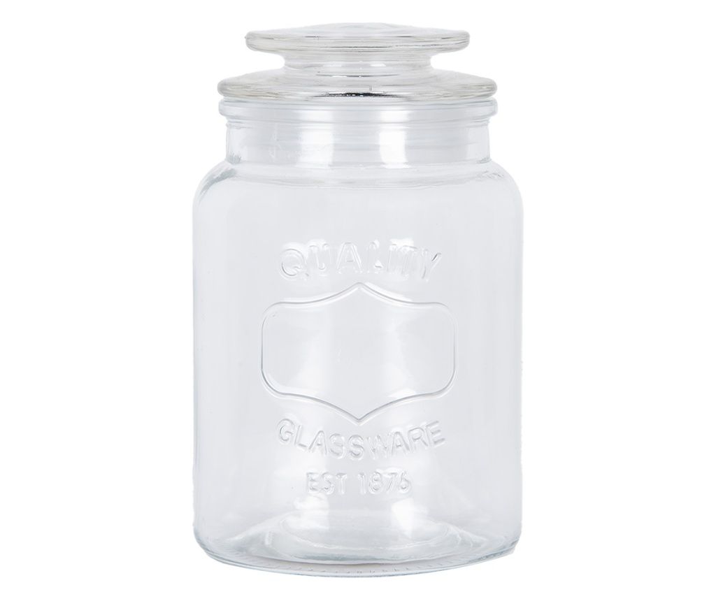 Prozoren steklen kozarec 11x18 cm