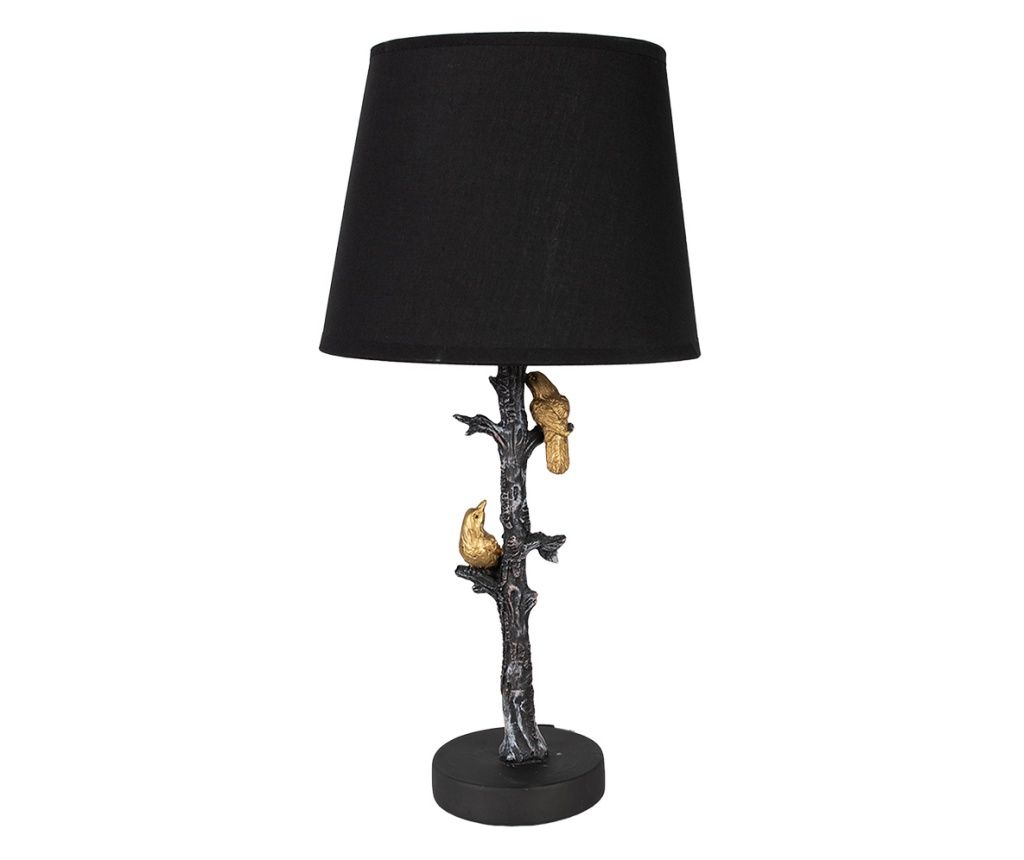 Μαύρο και Χρυσό Πολυρητινούχο Λαμπατέρ 23x45 εκ., E27