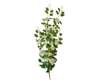 Изкуствено бяло-зелено цвете 25x15x87 см