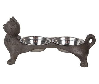 Posoda za hranjenje mačk 39x15x19 cm, 2x225 ml