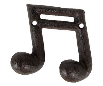 Stenski obešalnik železo rjava 10x3x9 cm