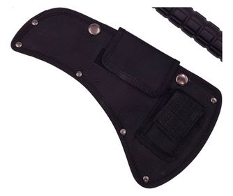 Ideallstore® sjekira, Tactical Adventure, nehrđajući čelik, crna, 41 cm, korice uključene