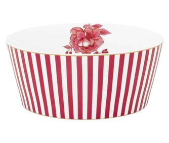 Porcelanasta skleda, Pip Studio, temno roza, 15 cm, kolekcija Royal Stripes