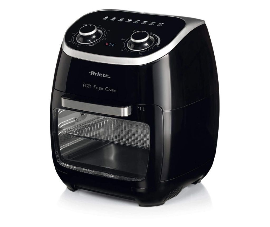Ariete AIRY FRYER OVEN 4619/00 forró levegős sütő, 2000W, 11 l, 8 program, 80-200C, Rotary grill, Timer, Black