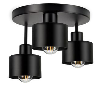 Полилей ADVITI, 3 x E27, Максимум 60W, Черен