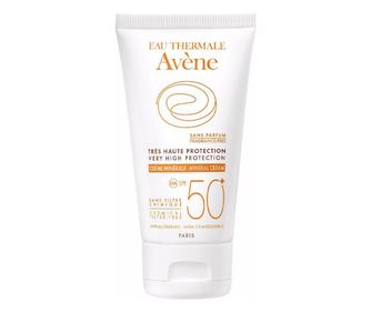 Crema faciala hidratanta fara parfum cu protectie solara foarte ridicata, Avene Solaire Haute Protection SPF50+, 50 ml