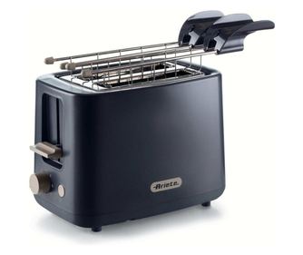 Kenyérpirító Ariete BREAKFAST 0157/03, 760 W, 2 szelet, Stop gomb, 7 szint, Kivehető morzsatálca, Fekete