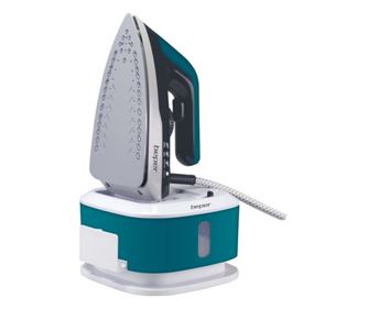 Iron Beper P204CAL200, 2250W, placă ceramică, termostat, filtru, ciclu continuu, alb/albastru-verde
