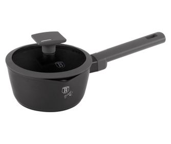 Oala sos cu capac 16 cm 1,2L Anthracite Berlinger Haus BH 8118, strat antiaderent, gri