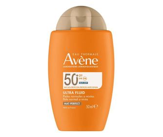 Crema faciala hidratanta anti-luciu cu protectie solara ridicata, Avene Solaire Ultra Fluido SPF50, 50 ml