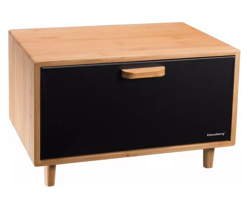 Cutie pentru paine neagra Klausberg KB7399