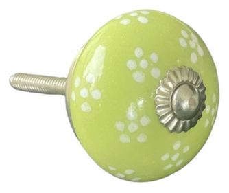 Vintage stílusú kézzel festett porcelán bútorgomb