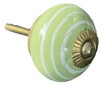 Vintage stílusú kézzel festett porcelán bútorgomb