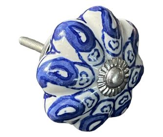 Ročno poslikan ročaj za pohištvo iz porcelana v vintage slogu, gumb za pohištvo