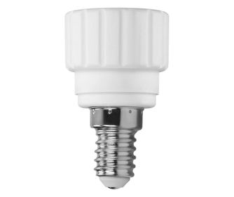 VIRONE LH/E14/GU10-14 Izzófoglalat adapter E14-GU10, porcelán, fehér