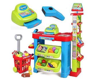Jucarie de rol Piata SuperMarket Cu Casa De Marcat, 008-85