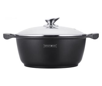 Mramorovaný hrnec s poklicí 3,8 l, 24 cm, nepřilnavý, snadno se čistí Royalty Line RL BS24ML