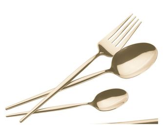 Set tacamuri 24 piese, 6 persoane, auriu lucios Berlinger Haus BH 3067