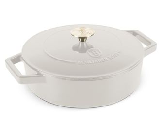 Lonac od lijevanog željeza s poklopcem 26 cm Sahara Berlinger Haus BH 6530, kremasti, neprianjajući