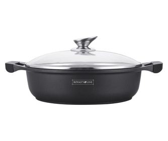 Mramorovaný kastrol s poklicí, nepřilnavý 34 cm, 7 litrů, RL-BR34cm Royalty Line