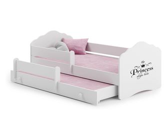 Valovita postelja za 2 otroka 160x80 - Princesa