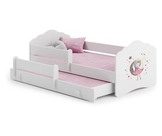 Valovita postelja za 2 otroka 160x80 - Speča princesa