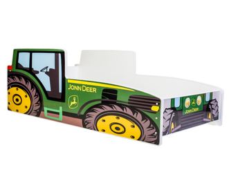 Otroška postelja traktor zelena 160x80