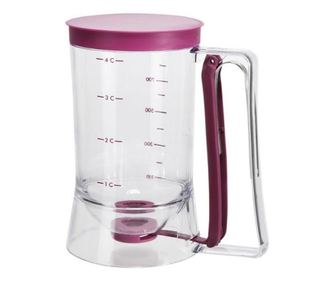 Dispenser gradat cu dozare manuala pentru aluat prajituri, 0,9 L, transparent