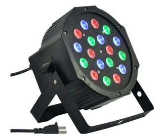 Прожектор светлини Par Led 18x1W Slim, Събития, Сватби, Dmx in-out, Микрофон, Охладител, Клуб, Дискотека, Парти