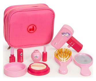 Ecotoys Zestaw pieknosci kosmetyczka 6 akcesoriow beauty