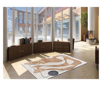 Covor abstract portocaliu ATTICGO CLASS 22053, 80x150 cm