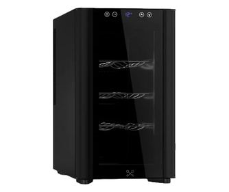 Racitor de vin, 8 sticle, LES PETITS CHAMPS, CAVSB8, negru