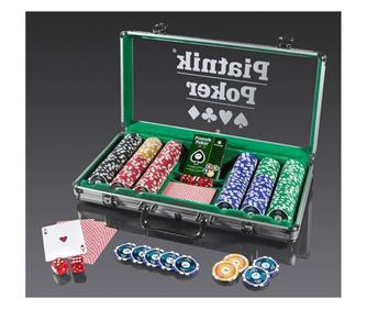 Piatnik Poker Alu-Case - 300 żetonów 14g (77968)