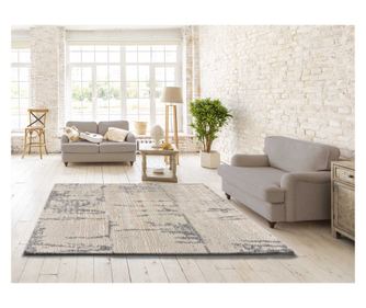 Covor abstract argintiu ATTICGO ENYA 8730, 160x230 cm