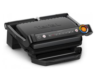Gratar electric Tefal OptiGrill+ GC717810, 2000W, 6 programe, acoperire antiaderenta teflon, Ecran tactil, Gratar inteligent, Ma