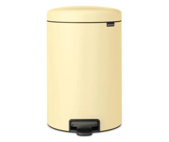Brabantia NewIcon 649044 pedálos szemetes, 20 l, Soft Close, csúszásgátló talp, sárga
