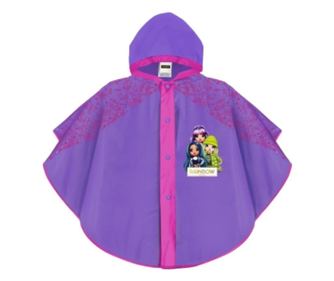 Dežni plašč za punčke, Perletti, 3-6 let, 98-116 cm, kolekcija Rainbow High