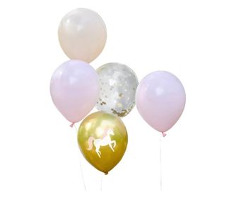 Set 5 balonov iz lateksa, model Princess, Amscan, 30 cm