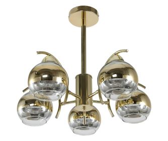 Agora Lighting, MONA, Полилей, 5 лампи, E27, Златна, Диаметър: 51 см