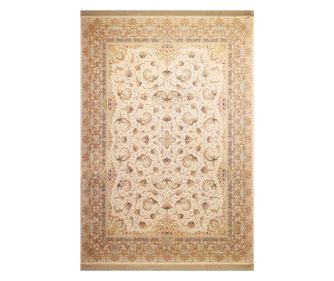 Kremast preproga s klasičnim dizajnom 150x225 cm svila in bombaž za spalnico